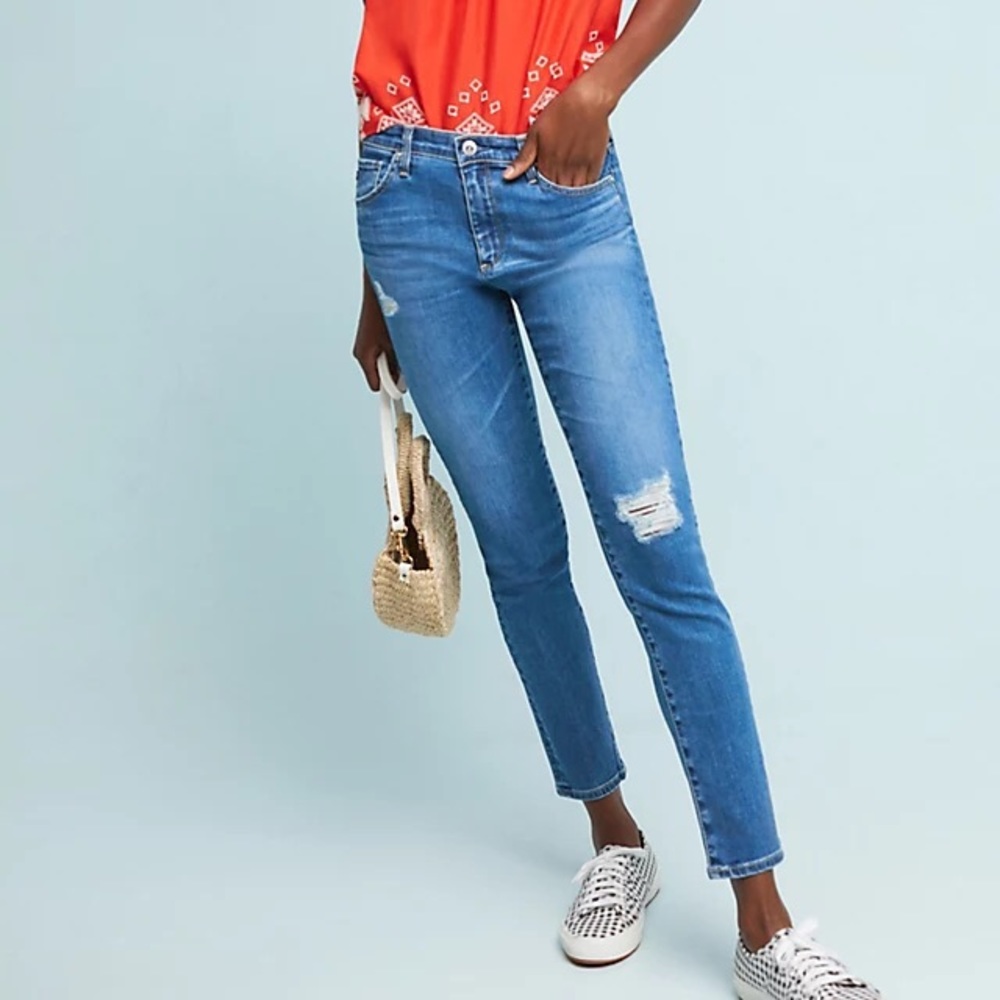 SOLD. AG Anthropologie The Stevie Ankle Jeans - Picture 1 of 9